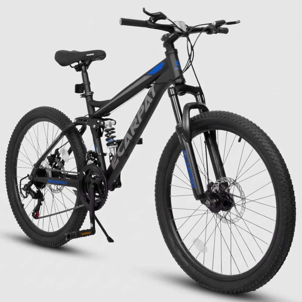 24" Mountain Bike, 21 Speed, Full Suspension, Disc Brakes