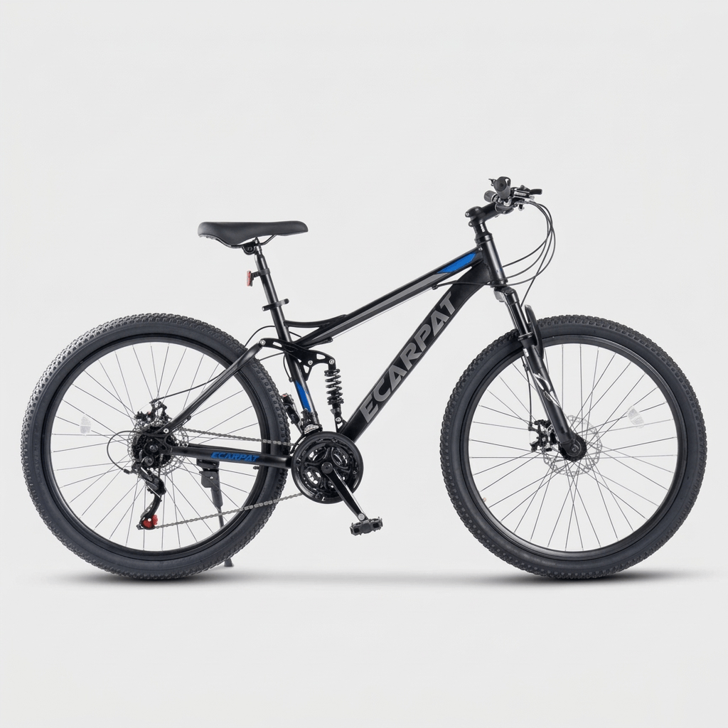 24" Mountain Bike, 21 Speed, Full Suspension, Disc Brakes